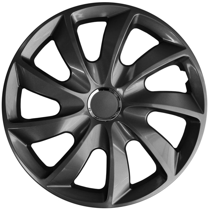 Capace de roți grafit 17 inch Stig NRM 4x bucati pentru RENAULT OPEL FORD CITROEN MERCEDES