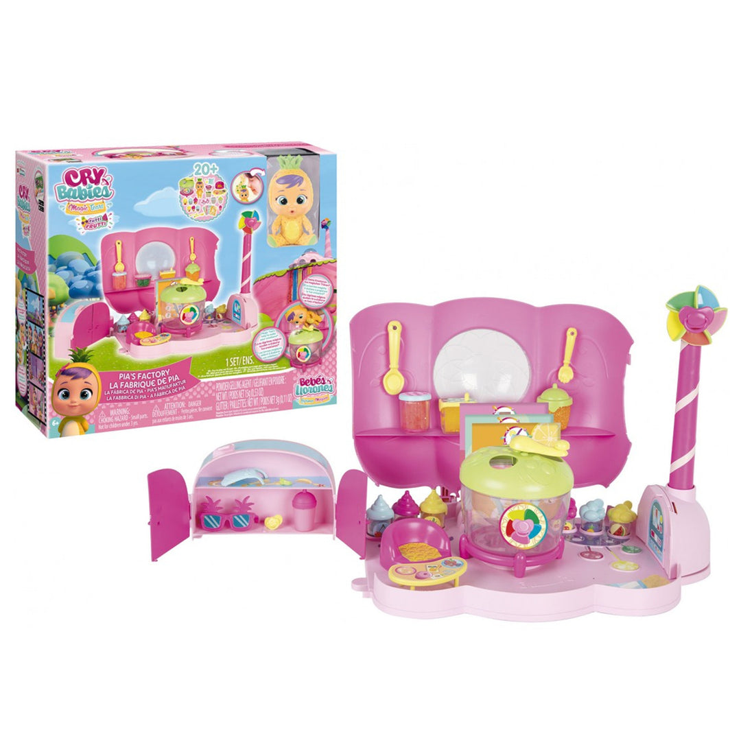 TM TOYS IMC08010171 Cry Babies Magic Tears Tutti Frutti Pia's Factory Playset Accesorii pentru păpuși