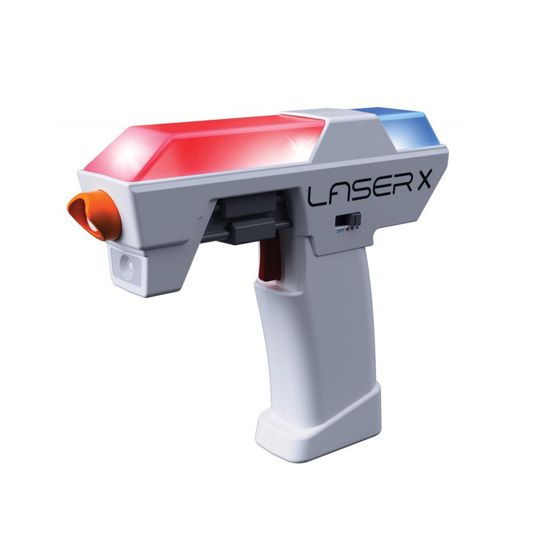 LaserX Microblaster LaserX Microblaster cu infraroșu cu efecte de lumină Set de 2 bucăți pentru două persoane