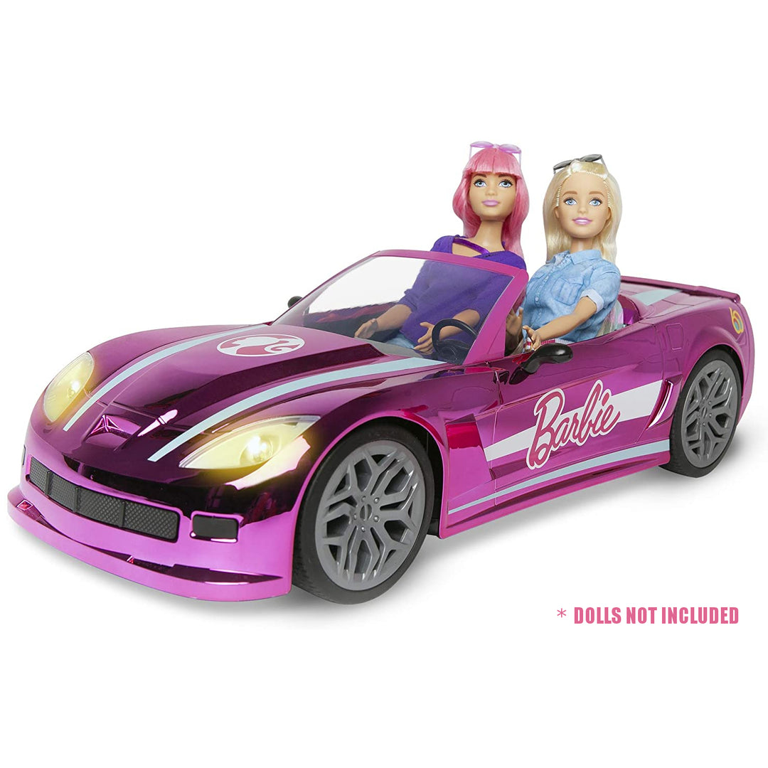 Mattel Mondo Motors Barbie RC Dream Car - Mașină convertibilă pentru Barbie, funcție completă