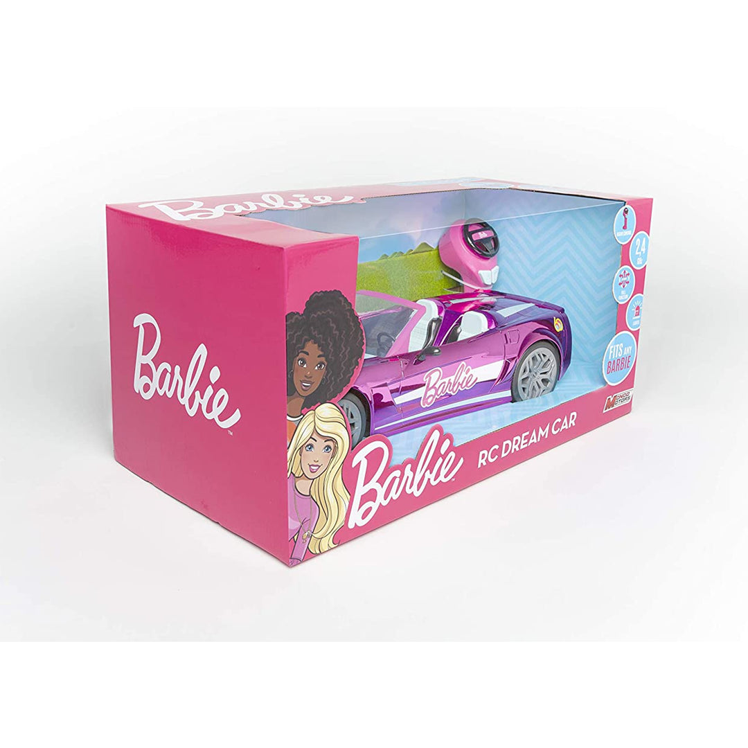 Mattel Mondo Motors Barbie RC Dream Car - Mașină convertibilă pentru Barbie, funcție completă