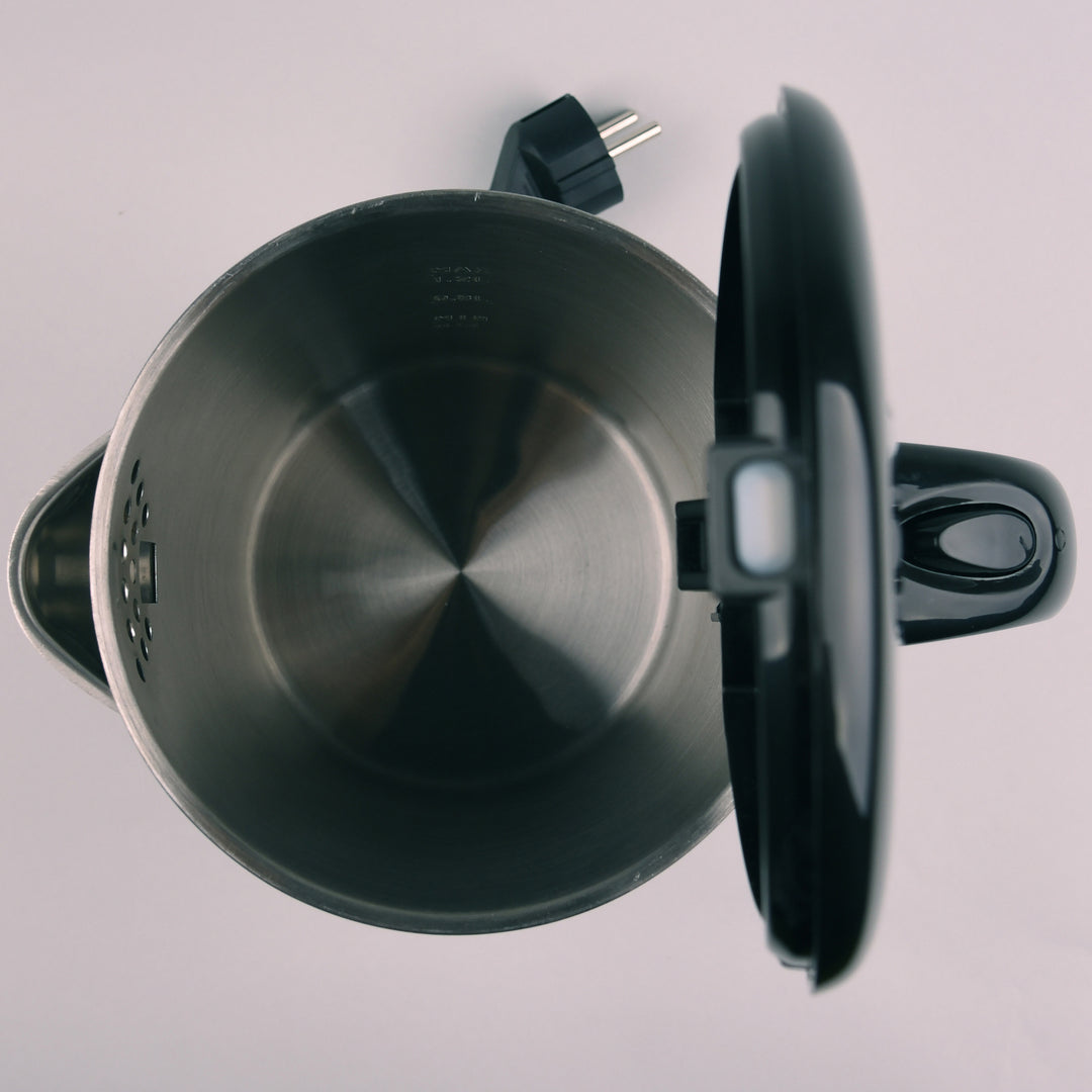 Ceainic electric din oțel inoxidabil Kettle 1.2L 1500W (alb)