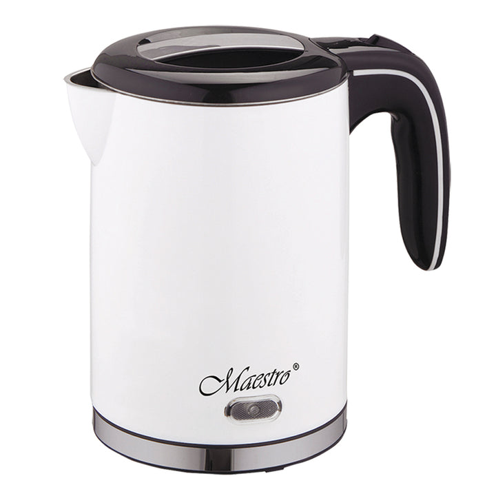 Ceainic electric din oțel inoxidabil Kettle 1.2L 1500W (alb)