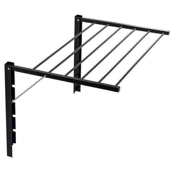 Uscator de rufe extensibil Majka, 90 cm, metal, negru