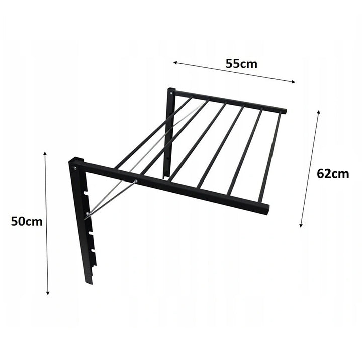 Majka Uscător de rufe montat pe perete Uscător de rufe montat pe perete (60 cm, argintiu)