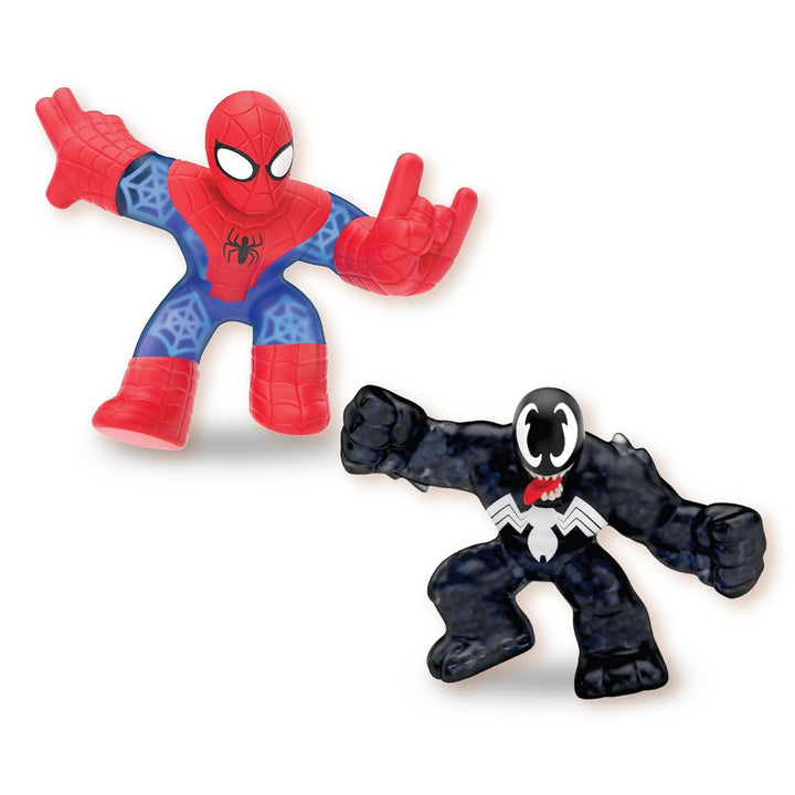 Heroes of Goo Jit Zu GOJ41146 Heroes of Goo Jit Zu Marvel Spider Man vs Venom Figura de acțiune 2 Pack