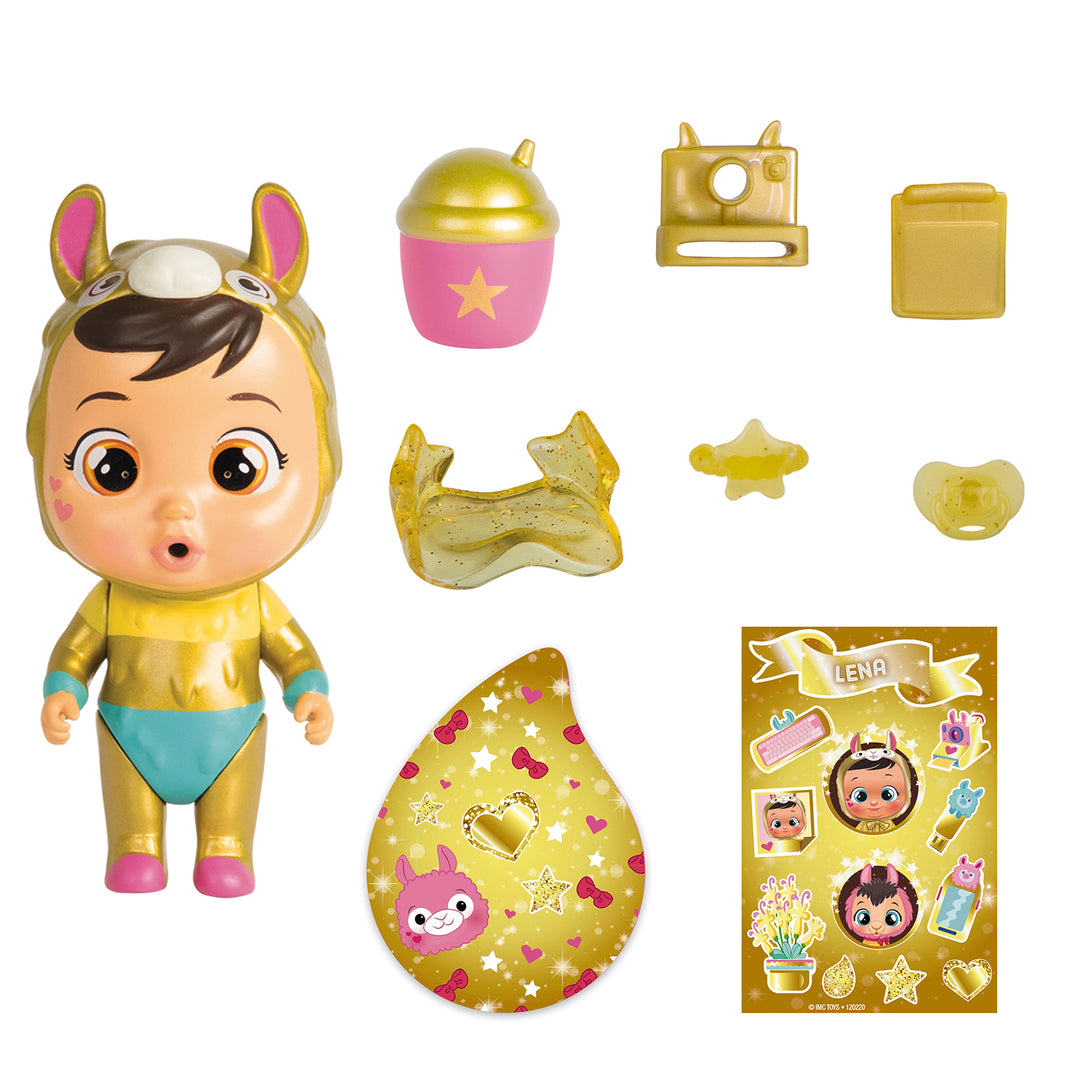 TM Toys IMC093348 Cry Babies Golden House Edition Magic Tears Mystery Pack Păpușă Figurină aleatorie