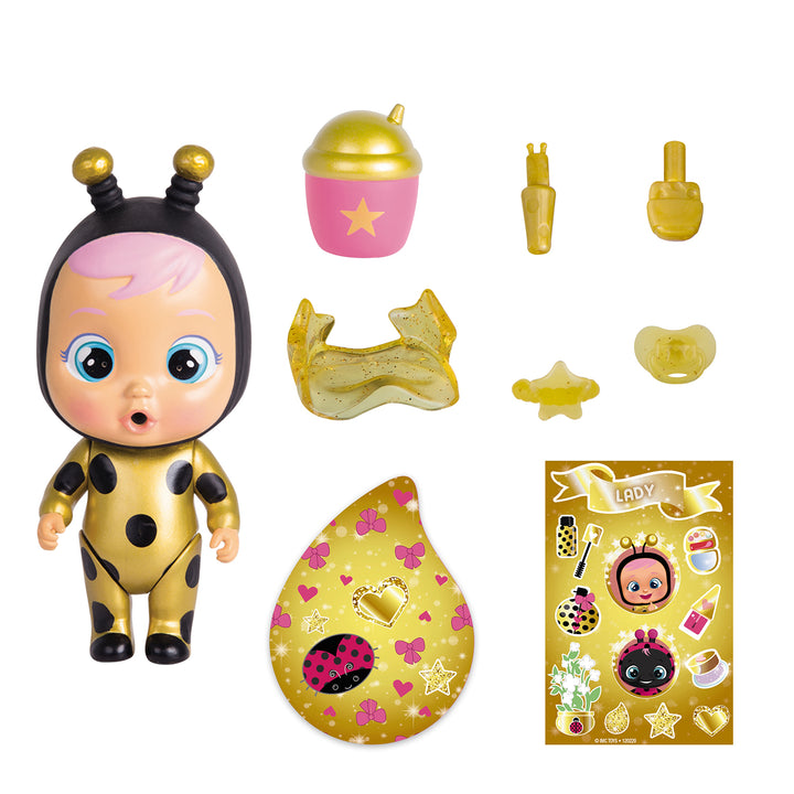 TM Toys IMC093348 Cry Babies Golden House Edition Magic Tears Mystery Pack Păpușă Figurină aleatorie