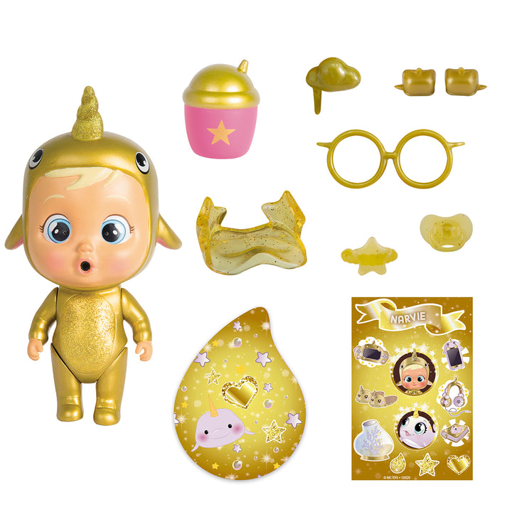 TM Toys IMC093348 Cry Babies Golden House Edition Magic Tears Mystery Pack Păpușă Figurină aleatorie