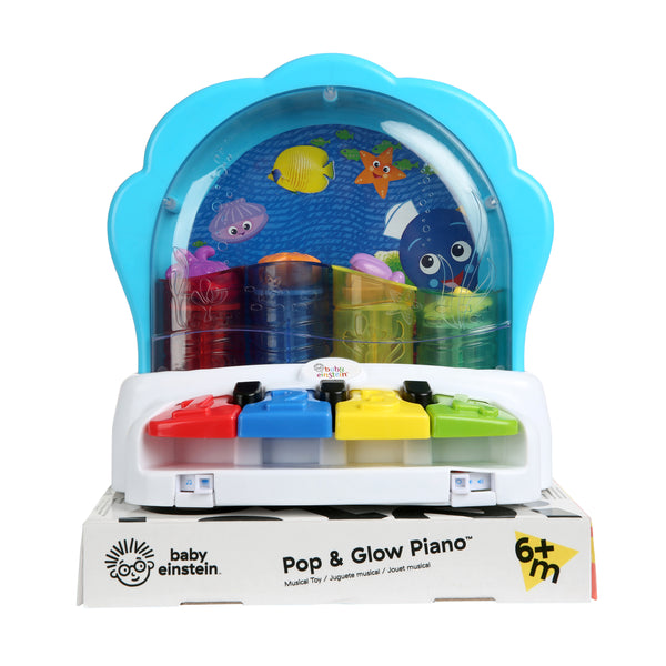 Jucarie muzicala Baby Einstein, Pop & Glow Piano, cu lumini