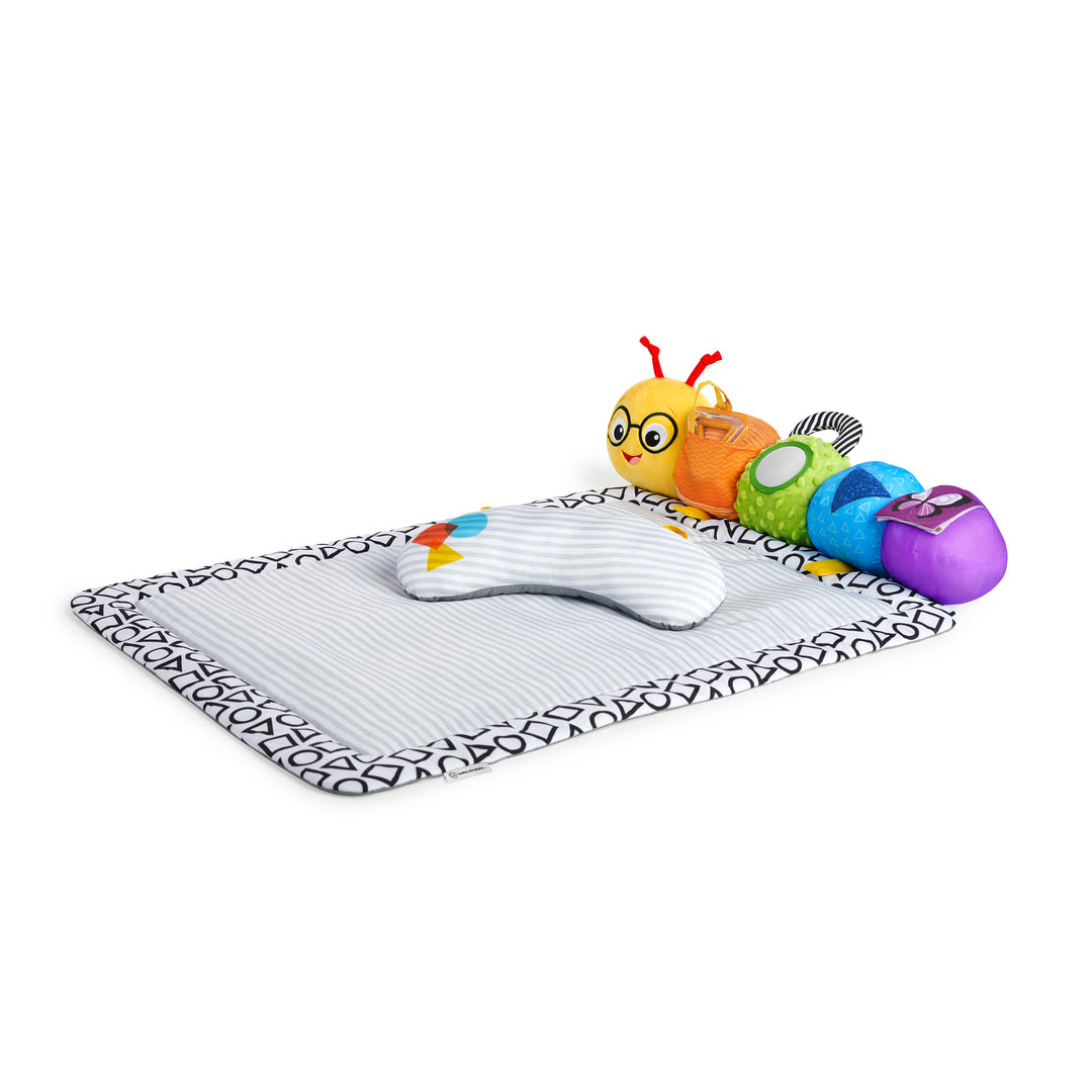 Bright Starts 11745 Baby Einstein Baby Einstein Tummy Play Mat Travel Belly 3 în 1 portabil detașabil detașabil detașabil pernă moale în siguranță