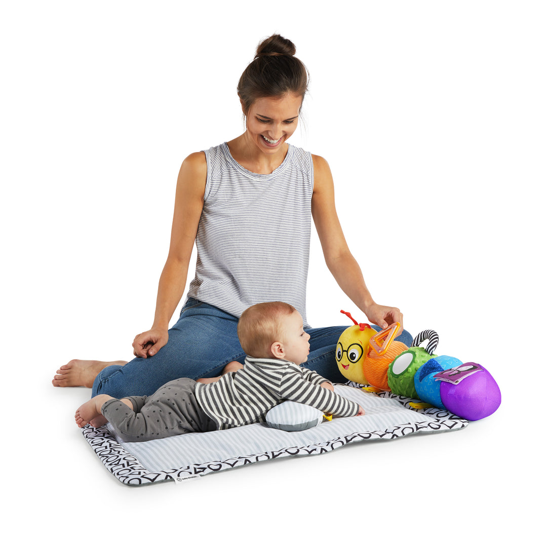 Bright Starts 11745 Baby Einstein Baby Einstein Tummy Play Mat Travel Belly 3 în 1 portabil detașabil detașabil detașabil pernă moale în siguranță