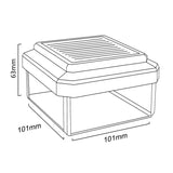 Lampa solara pentru gard, LED, 10 x 10 x 6.3 cm, GB128, negru-transparent