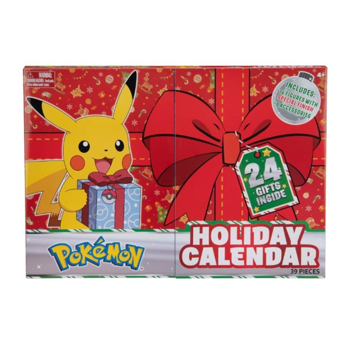 Calendarul de vacanță Pokemon Advent 2021 24 de cadouri în interior cu Pikachu de Crăciun