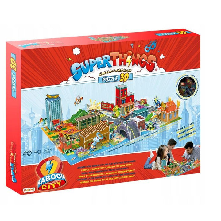 ORBICO 15013 SuperThings 3D Puzzle Kaboom City Jigsaw Magic Box Soft Foam