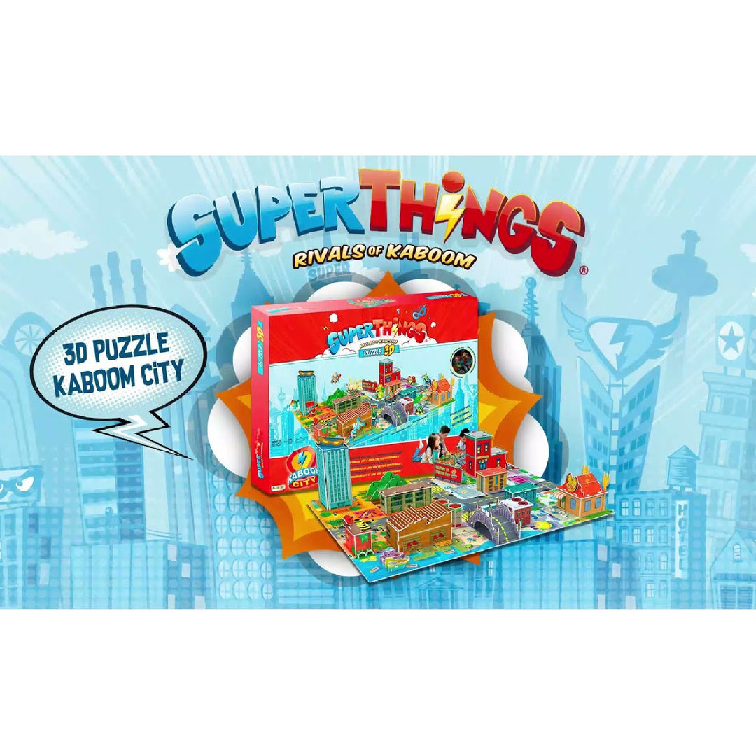 ORBICO 15013 SuperThings 3D Puzzle Kaboom City Jigsaw Magic Box Soft Foam