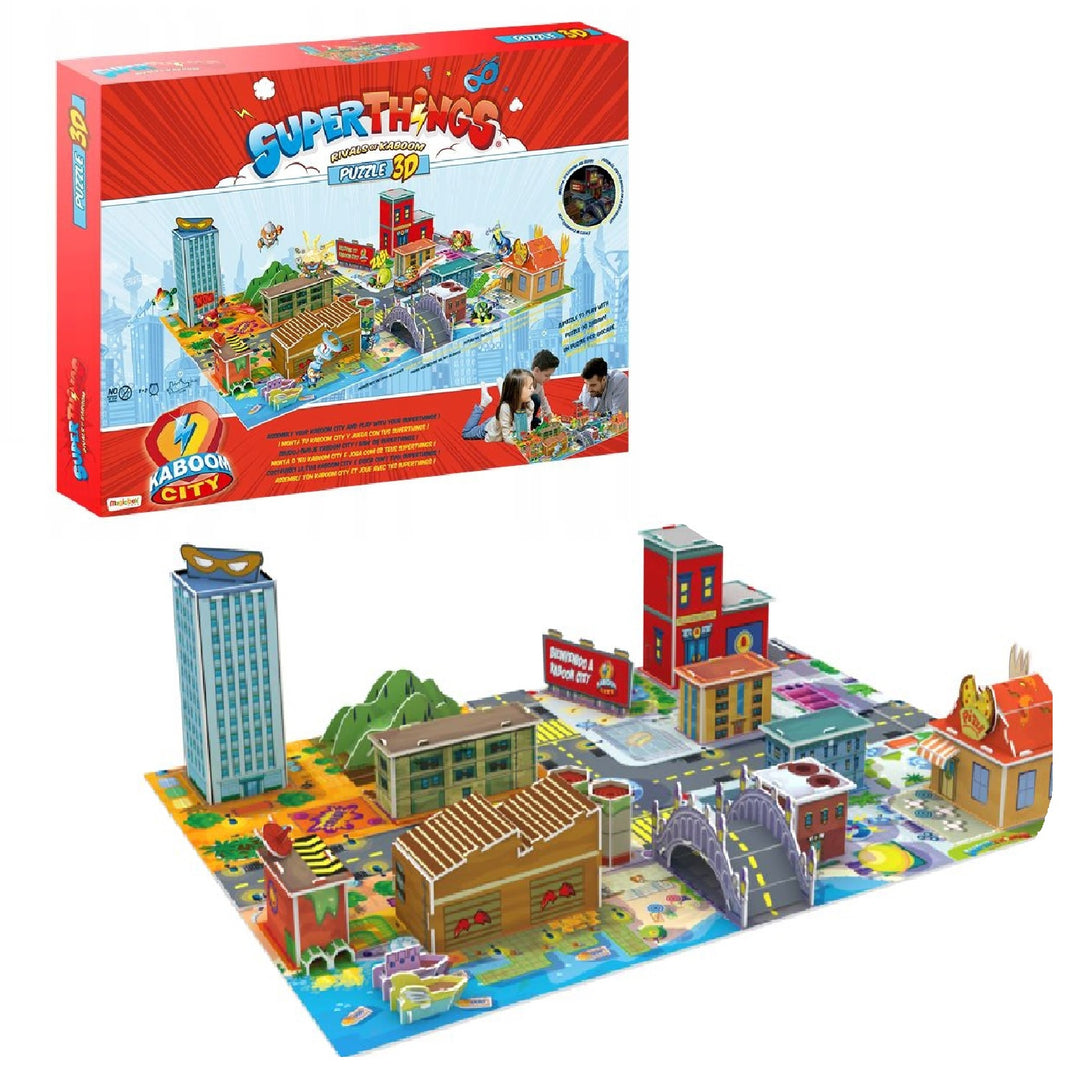 ORBICO 15013 SuperThings 3D Puzzle Kaboom City Jigsaw Magic Box Soft Foam