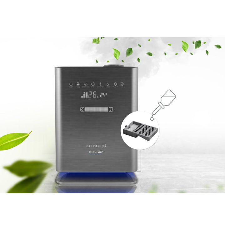CONCEPT ZV2021 Umidificator Perfect Air Wifi Wifi Remote Aromatherapy Timer UV UVC LED Display