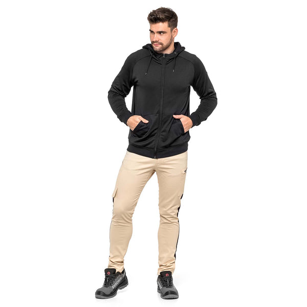 Pantaloni de lucru pentru barbati, Tubbos, bej/negru, marimea 50