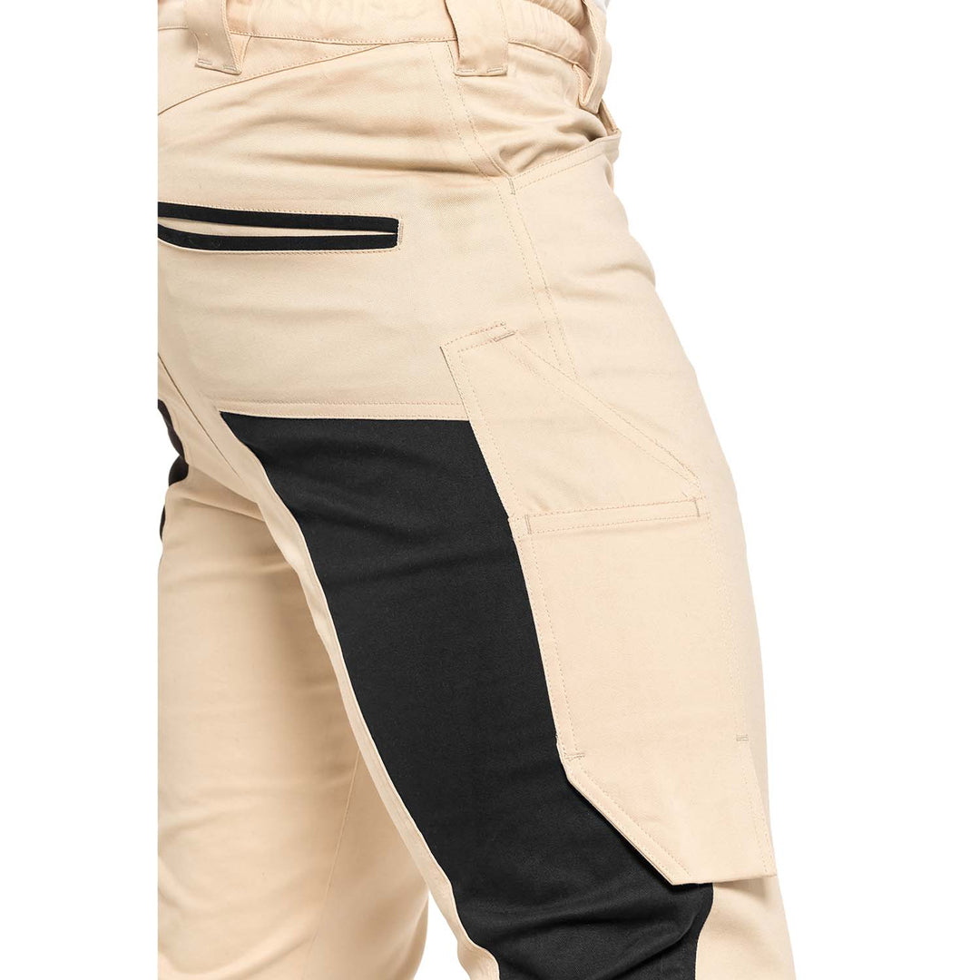 Pantaloni de lucru pentru barbati, Tubbos, bej/negru, marimea 54