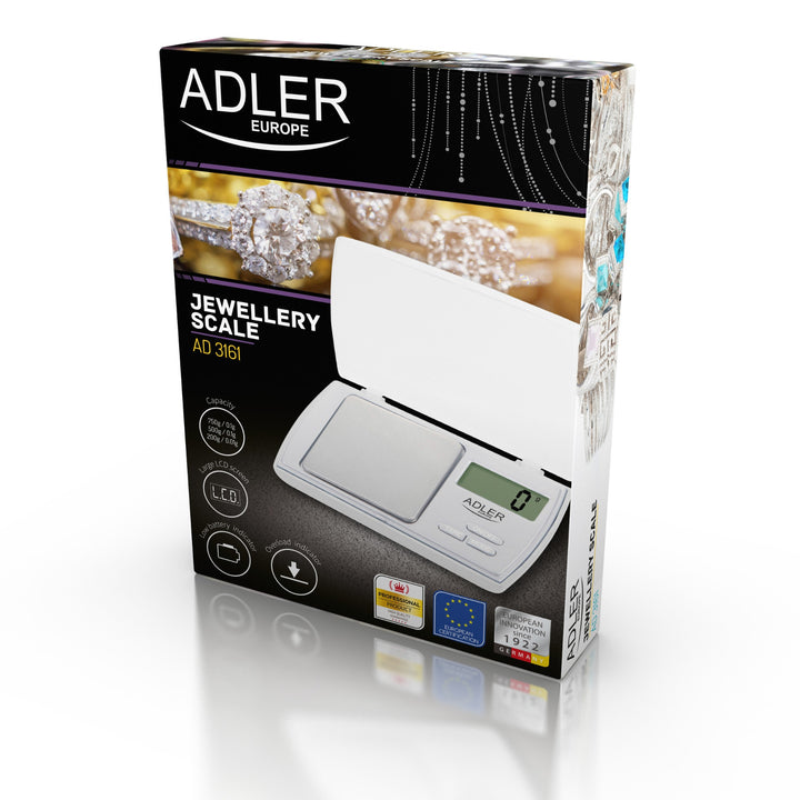 Balanță de precizie Adler AD 3161 cu afișaj LCD clar