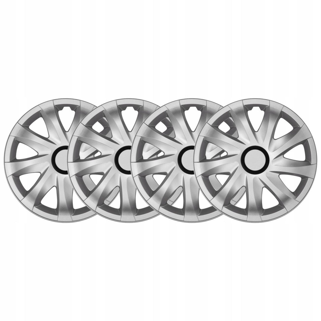 Set 4 capace jante  Kando Stig, potrivit jantelor de 14 inch, Argintiu