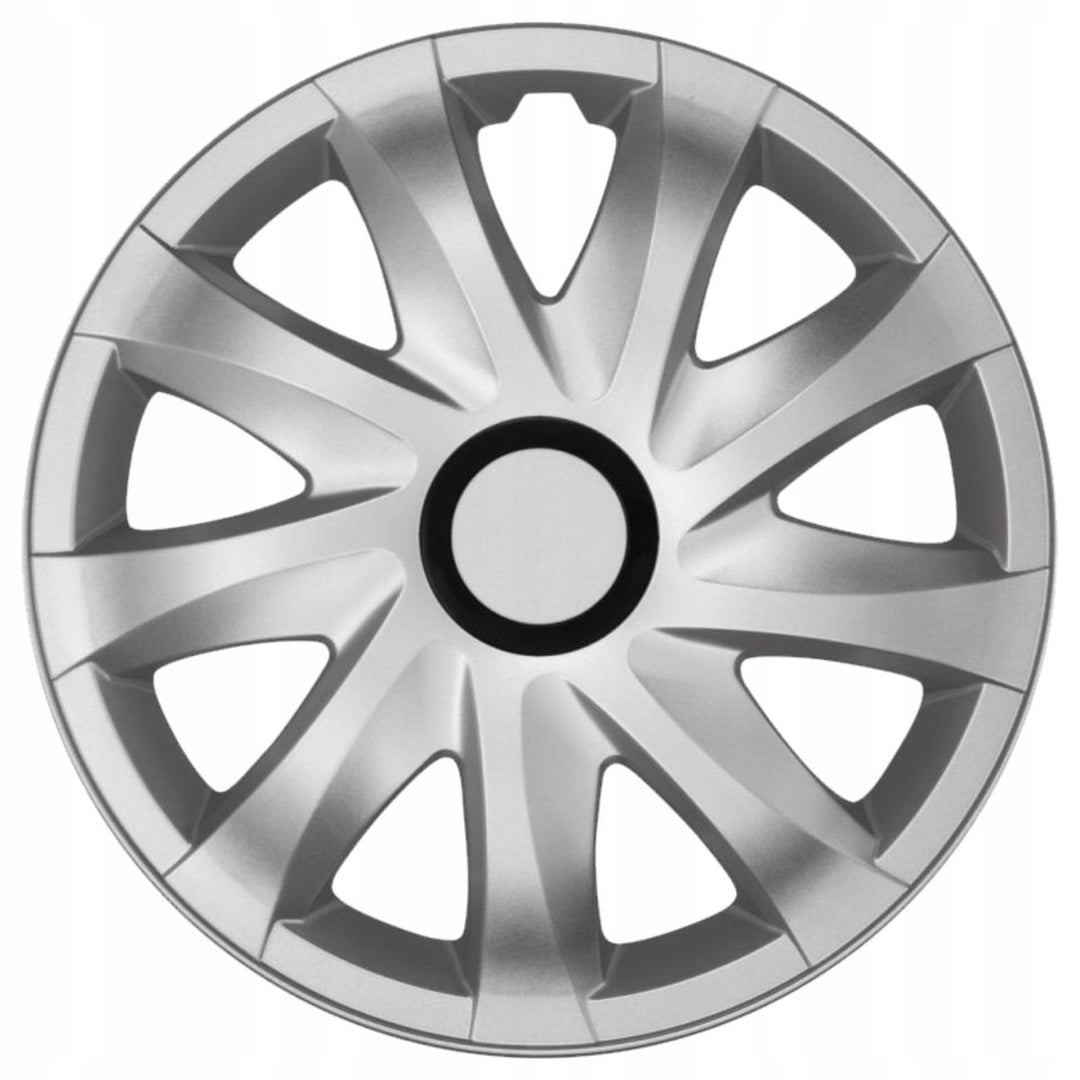 Set 4 capace jante  Kando Stig, potrivit jantelor de 14 inch, Argintiu