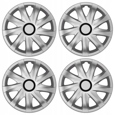Set 4 capace jante  Kando Stig, potrivit jantelor de 14 inch, Argintiu