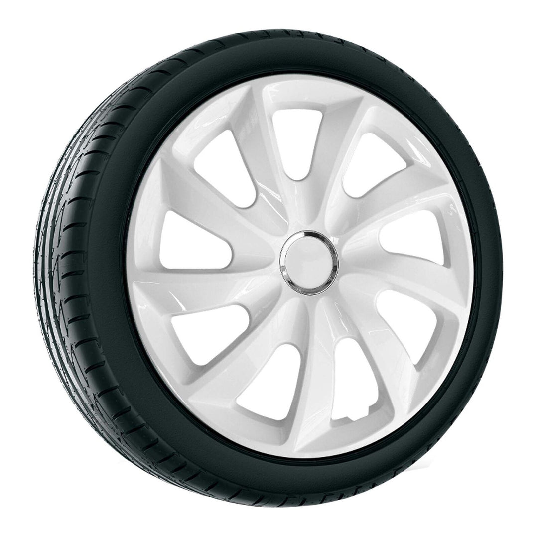 Set 4 capace jante NRM, potrivit jantelor de 17 inci, Alb
