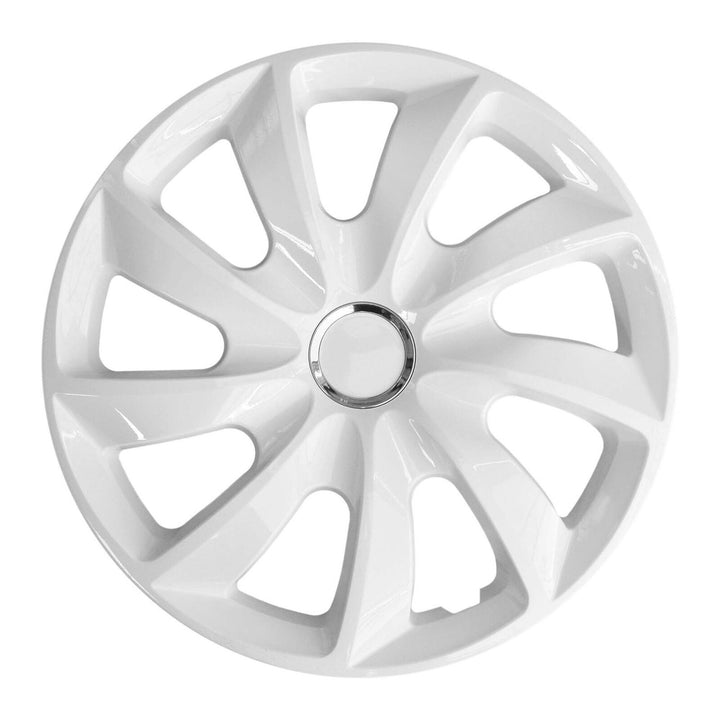 Set 4 capace jante NRM, potrivit jantelor de 17 inci, Alb