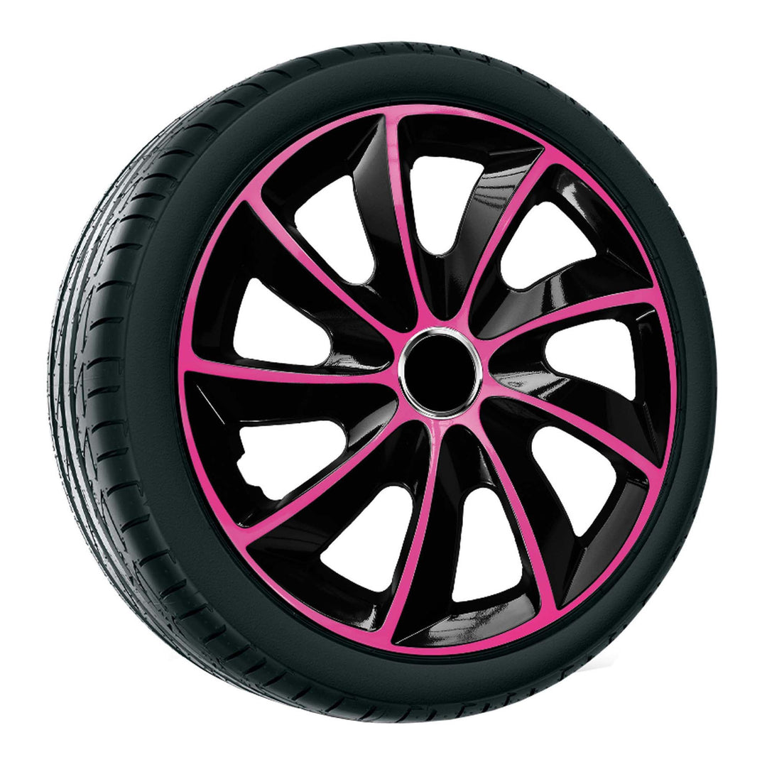 Set 4 capace jante NRM, Stig Extra potrivite jantelor de 17 inci, Roz-Negru