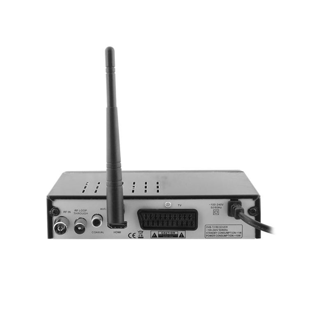 Receptor Digital Terestru TV Tuner DVB-T/T2 HD203 HEVC H.265 WiFi cu telecomandă programabilă LTC