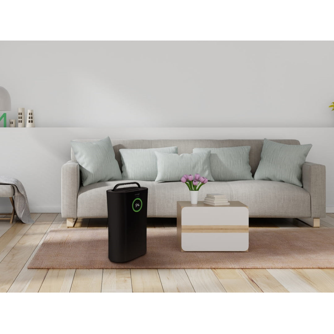 Dezumidificator și purificator de aer 2 în 1 UV Concept Perfect Air Smart, potrivit pentru o suprafață de până la 100 m2, Negru