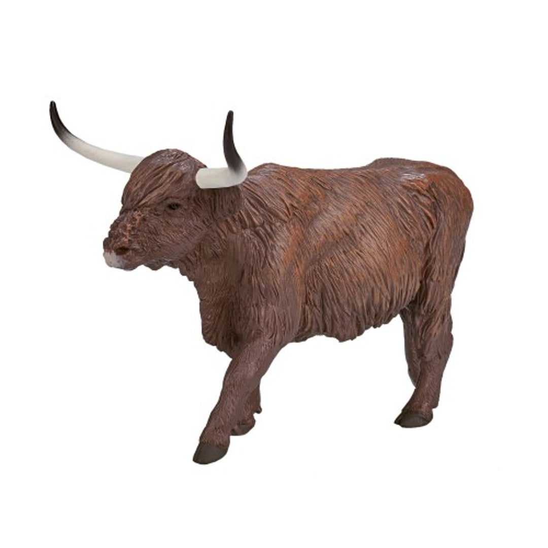 Figurina Vaca Highlander Scotian, Animal Planet, 13,5 cm x 8 cm x 8,5 cm