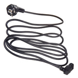 Cablu de alimentare cu un conector inclinat Maclean , MCTV-854, 3 pin /conector EU 3m , negru