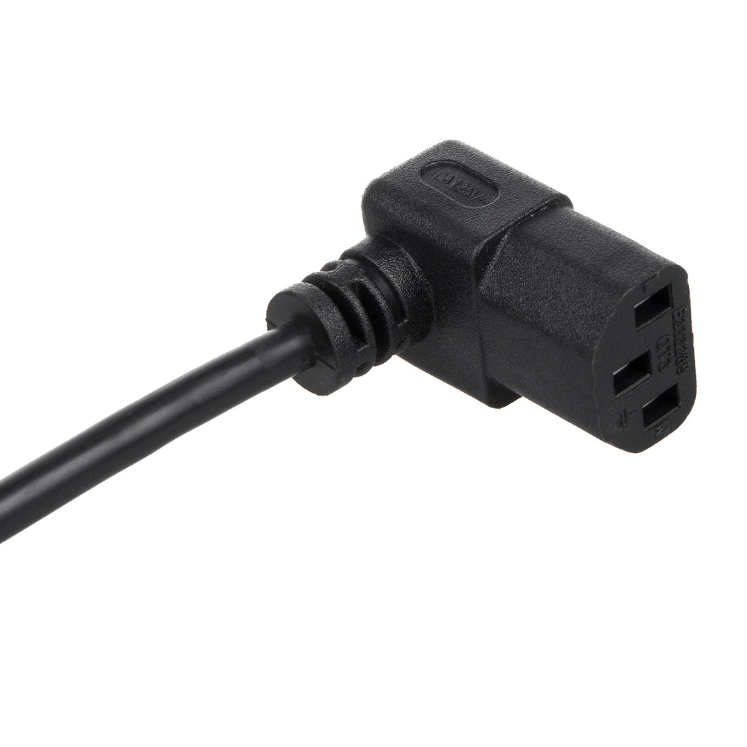 Cablu de alimentare cu un conector inclinat Maclean , MCTV-854, 3 pin /conector EU 3m , negru