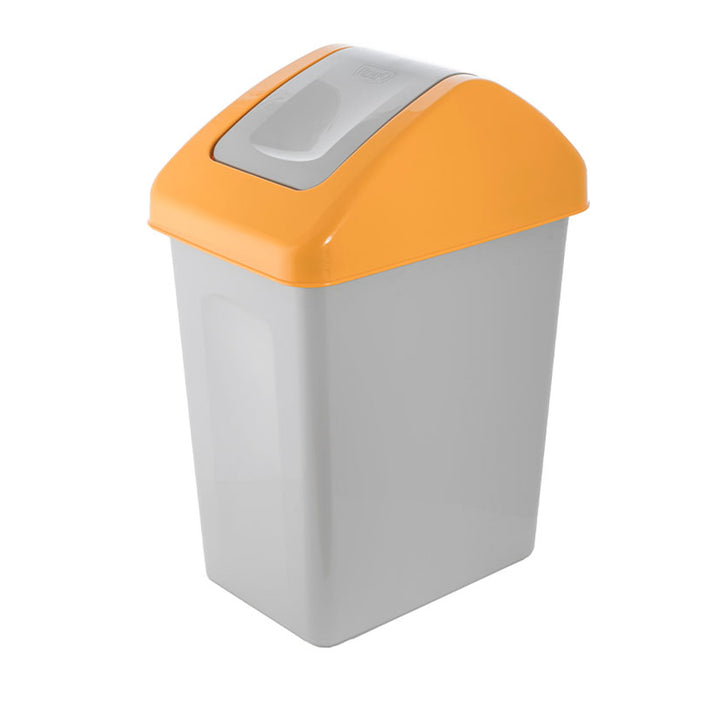 Coș de gunoi de sortare BranQ 25L cu capac pivotant - galben - reciclare deșeuri ECO