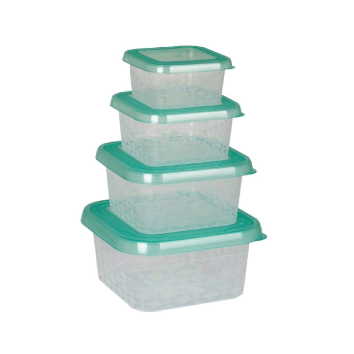 BranQ 2304 Set de 4 containere pentru depozitarea alimentelor cu capace