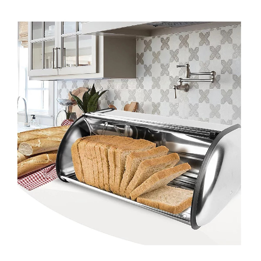 MAESTRO MR-1675 2 x Bread Bin Set Breadbox Bun Rolls Container de depozitare 2 dimensiuni diferite