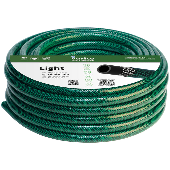 Furtun flexibil de grădină Vartco Light 1/2",  25m, 3 straturi