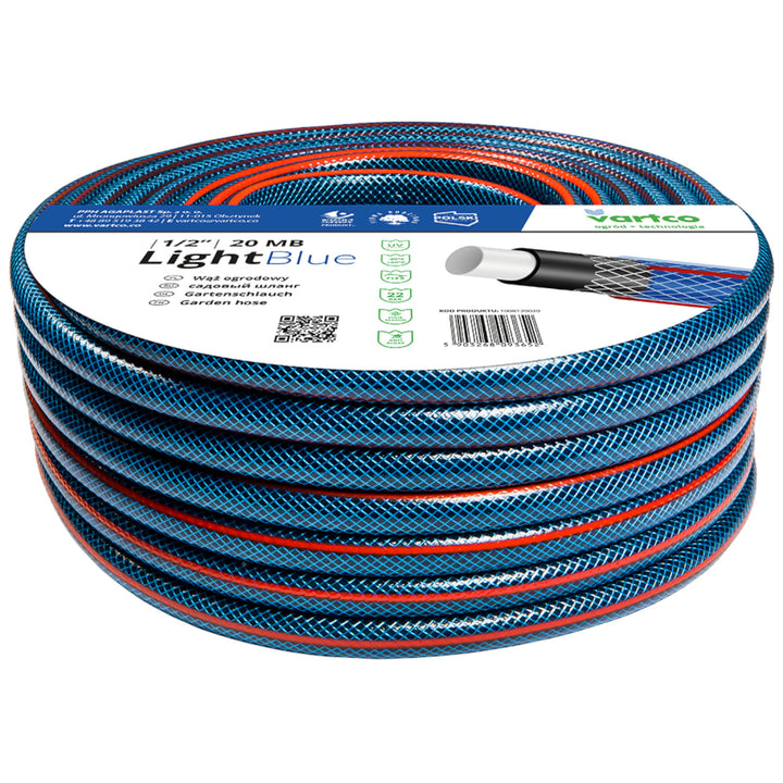 Furtun flexibil de gradina Light Blue 4 straturi, 1/2", 20m