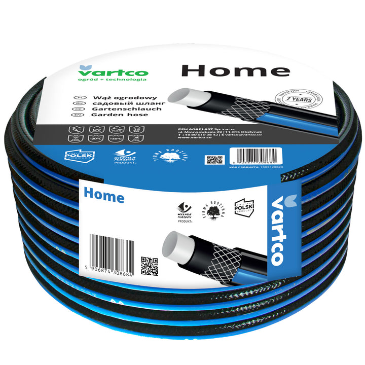 Furtun flexibil de gradina Vartco Home, 4 straturi, 1/2", 30m