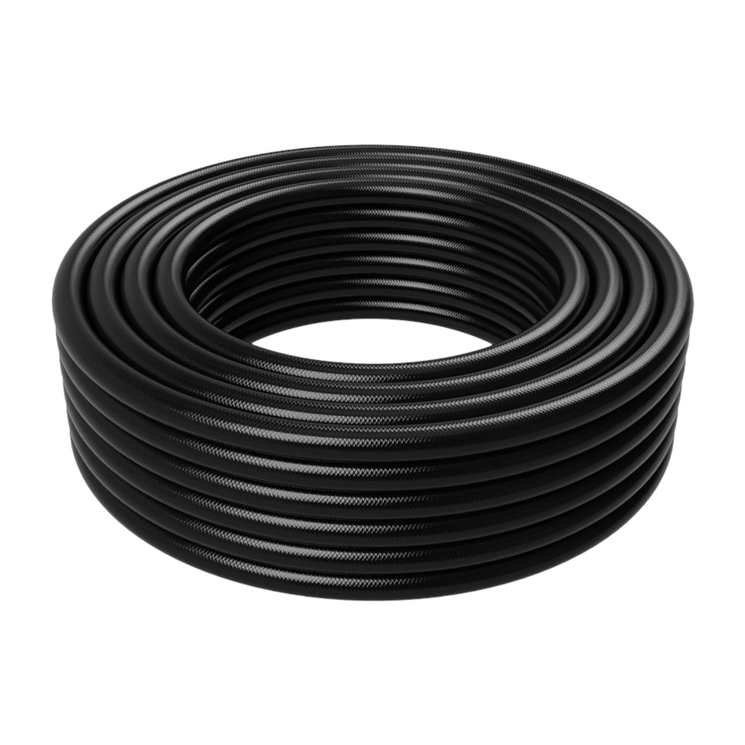 Furtun Aer Comprimat pentru Compresor 12m, 5 x 2mm, 20 bari, Negru