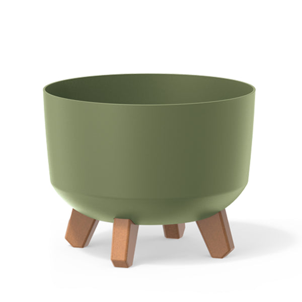 Ghiveci de flori cu picioare detașabile, 238mm, DGRL240, Verde