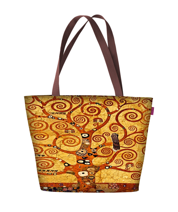 Geanta de umar Holi Golden Tree, auriu, pentru formatul  A4