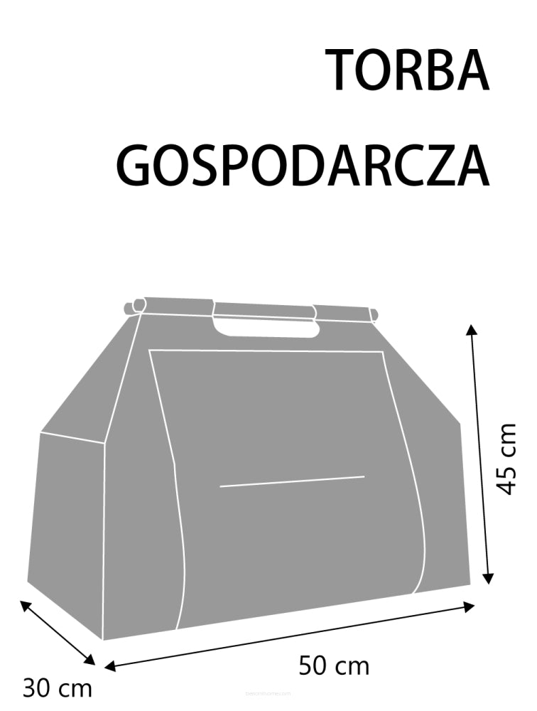 Geanta dreptunghiulara pentru uz casnic, model Zig-zag