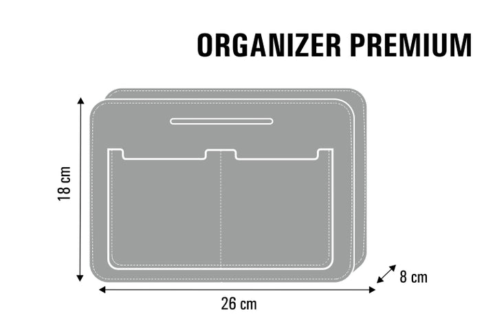 Geanta tip organizator Black, Bertoni, 26 x 18 x 3 cm