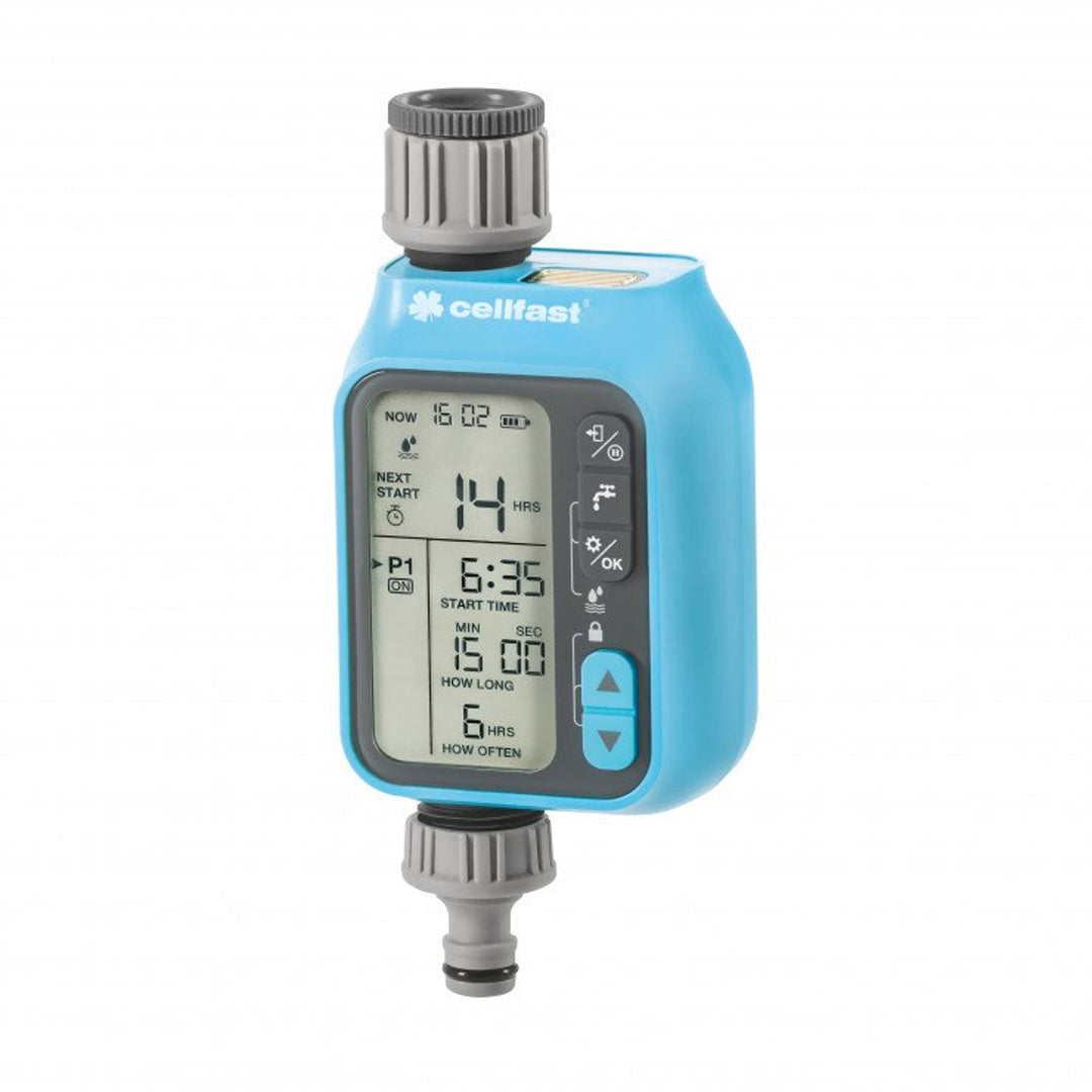 Controler electronic de irigare Chronos IDEAL, Cellfast, 3 programe de udare individuale