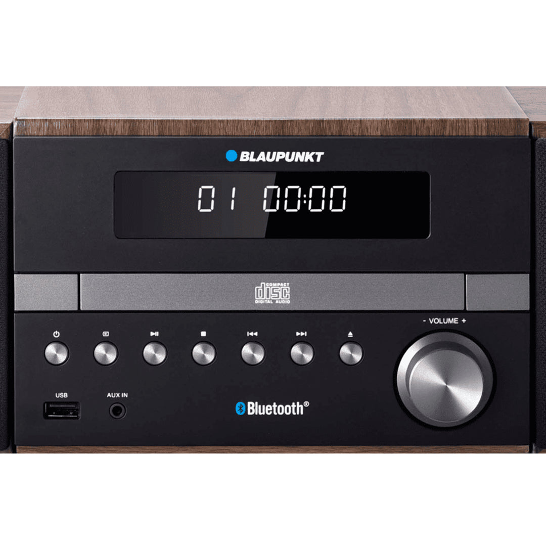 Microsistem cu BT, CD player, USB, Blaupunkt MS46BT, maro-negru