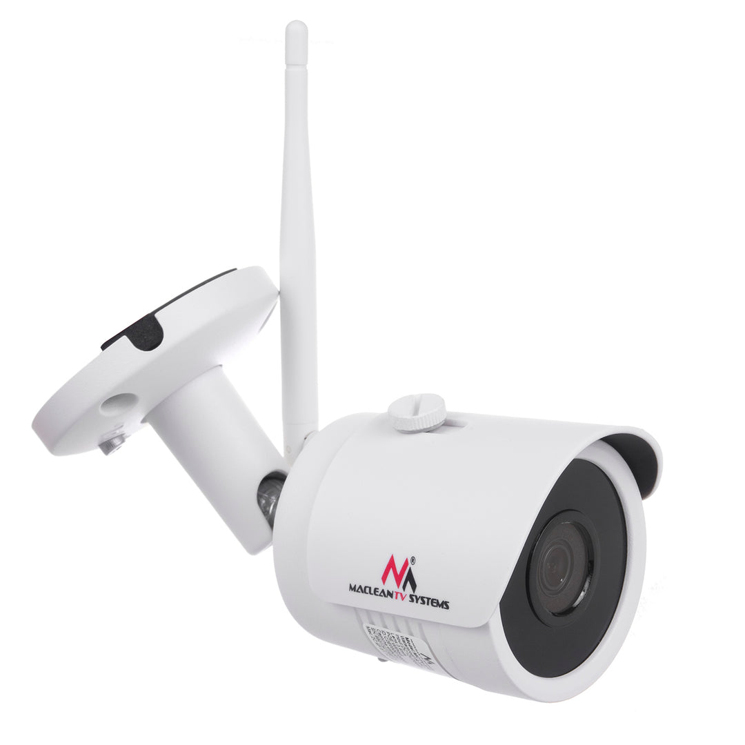 Cameră de supraveghere pentru interior si exterior Maclean, WiFi IP IPC, MCTV-516, infrarosu, alba